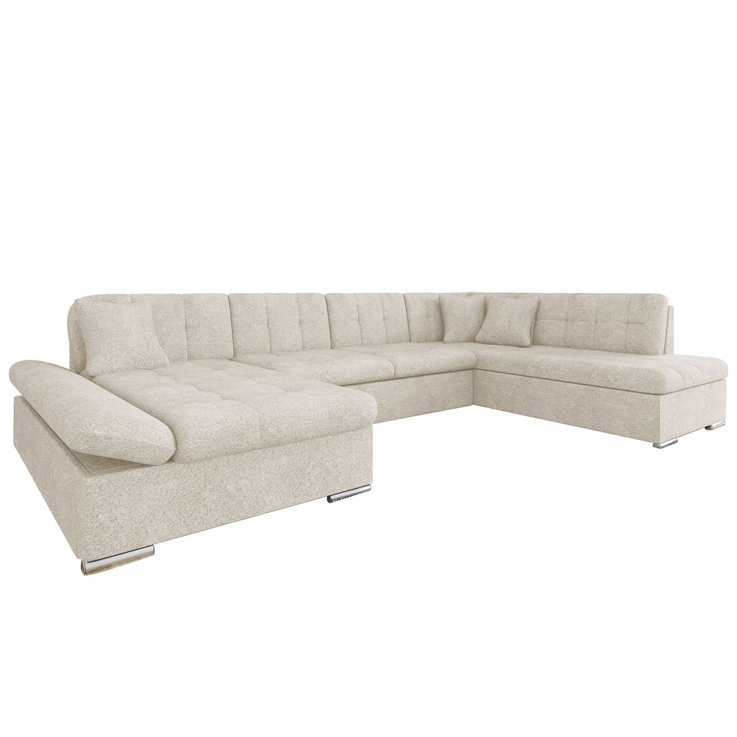U-sohva BERGEN, 6-istuttava, beige (0810)