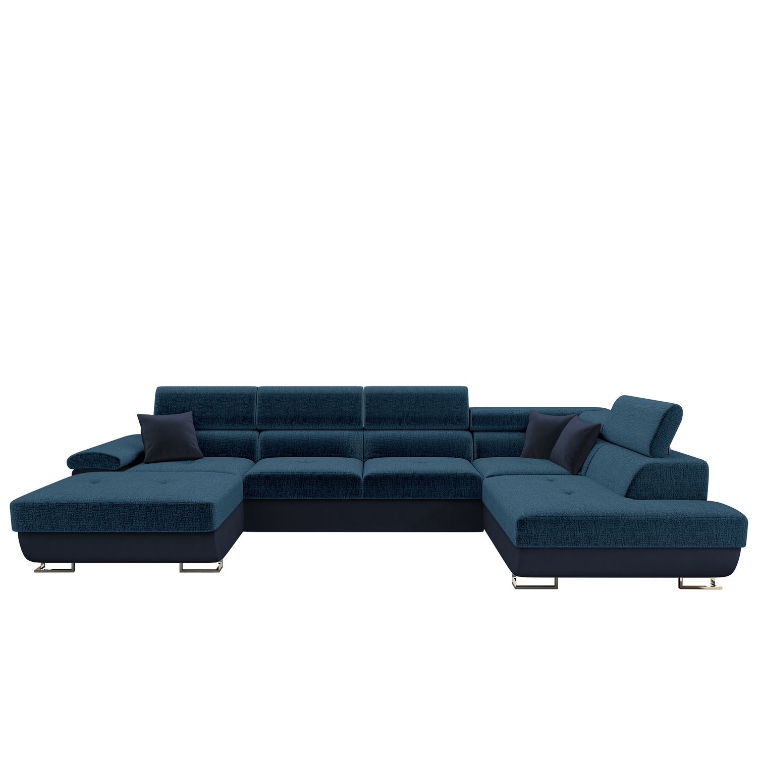 U-sohva COTERE BIS, 7-istuttava, sininen (1037)