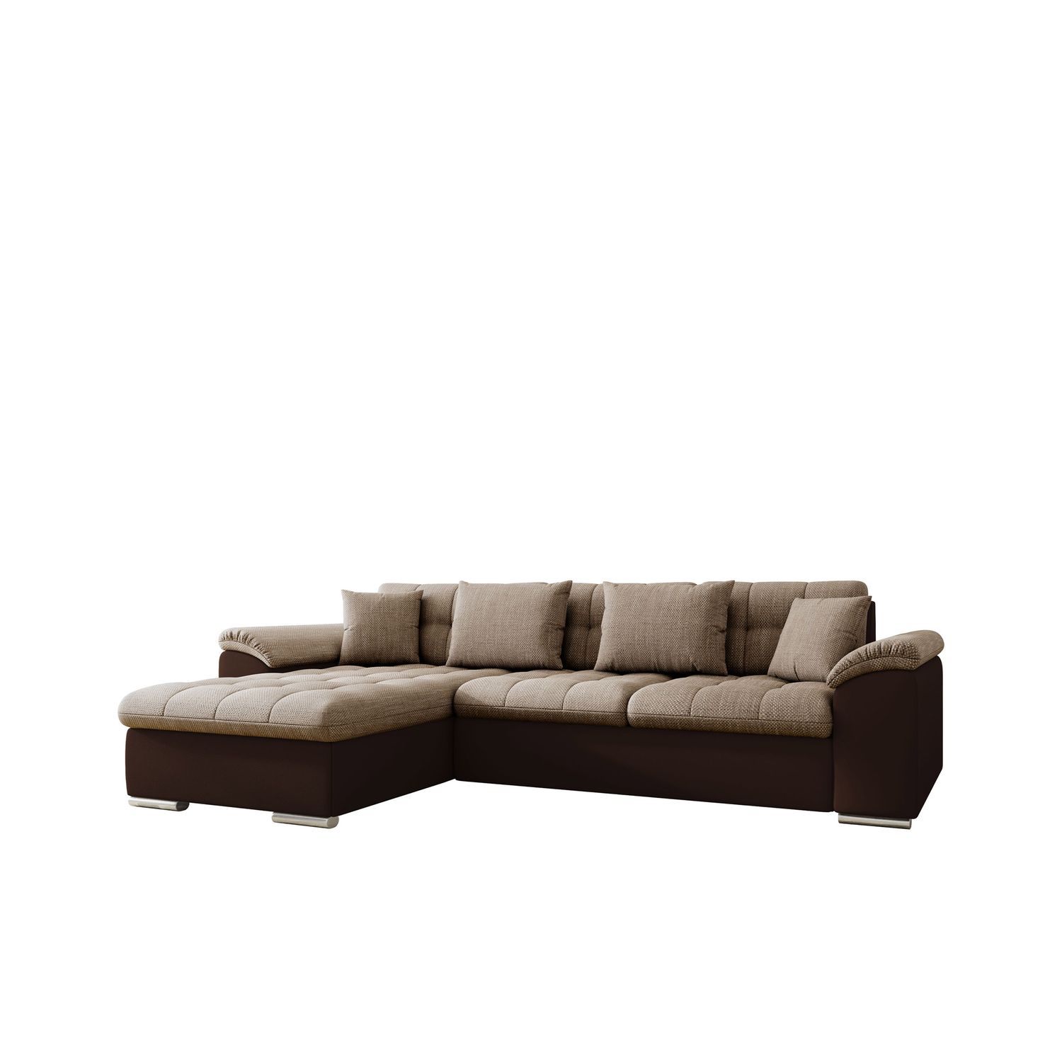 Divaanisohva DIANA, 4-istuttava, ruskea/beige (1647)
