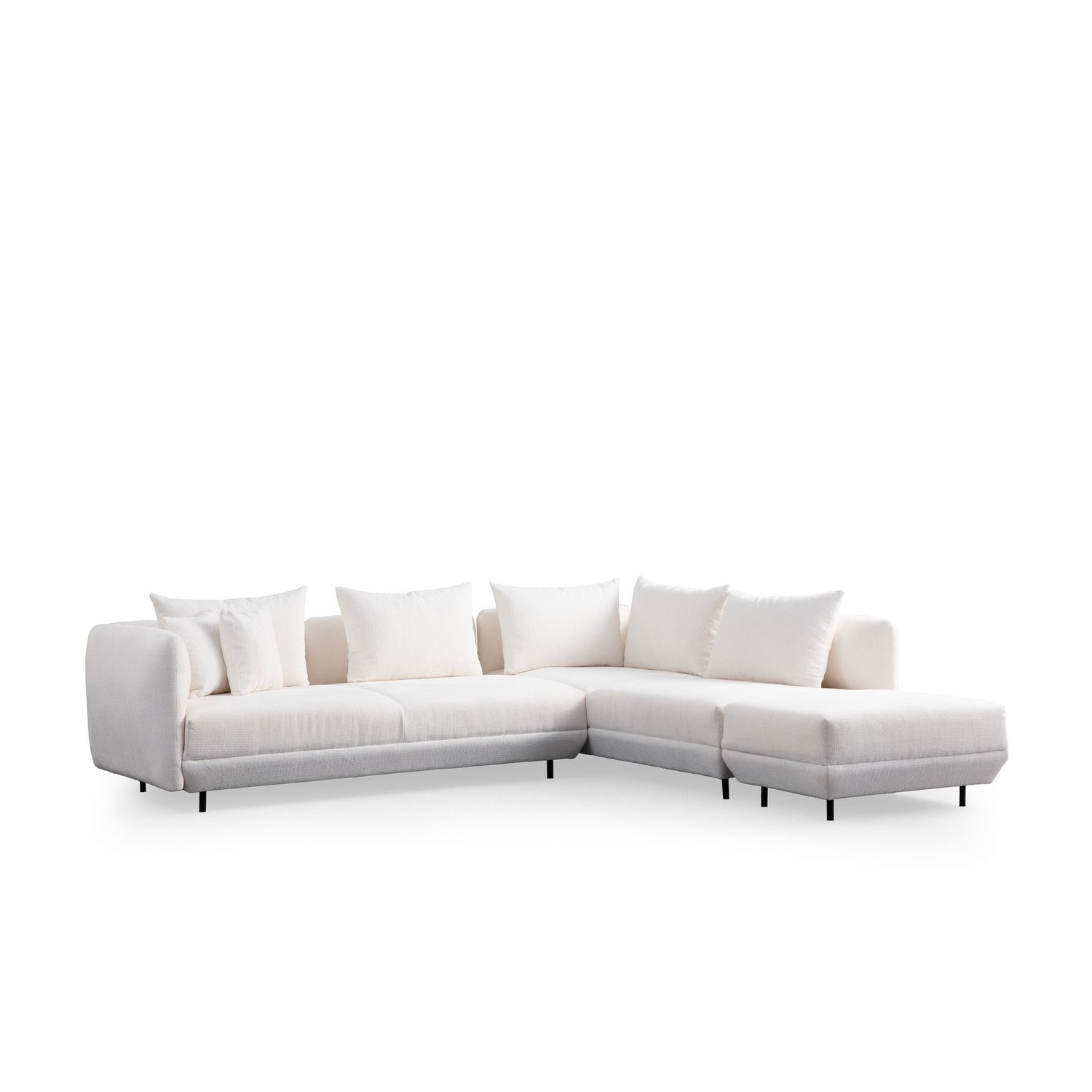 Kulmasohva Linento Furniture Floransa, valkoinen