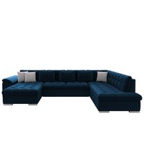 U-vuodesohva NIKO, 6-8-istuttava, sininen/beige (4540), Verkkokaupan poistotuote