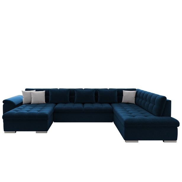 Kulmasohva NIKO, 6-8-istuttava, sininen/beige (4540)