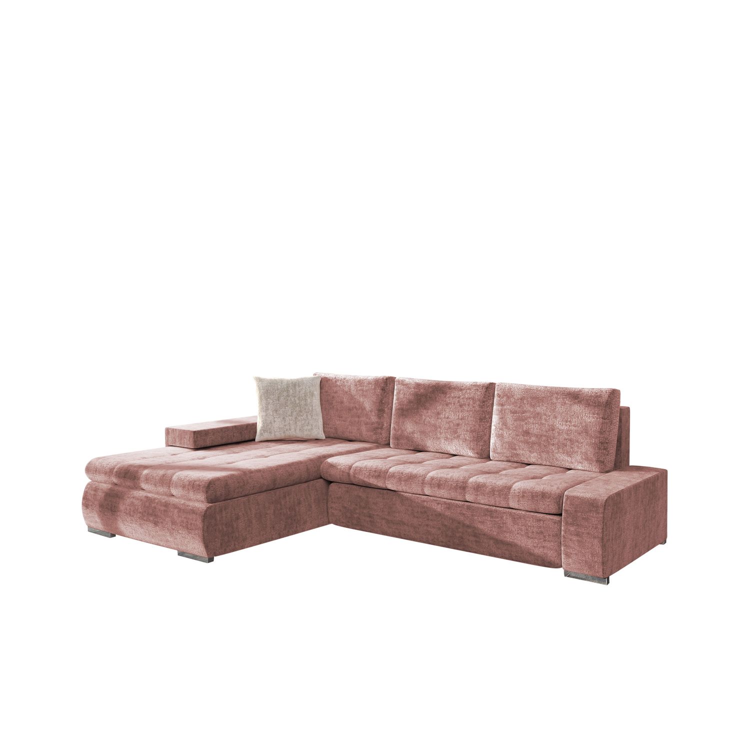 Divaanisohva ORKAN MINI, 4-istuttava, pinkki/beige (3166)