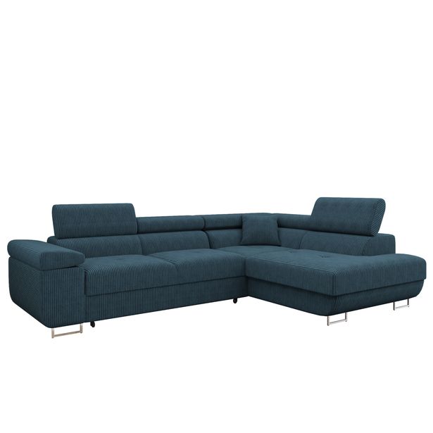 Kulmasohva TOREZIO, vakosametti, 4-istuttava, beige (2084)