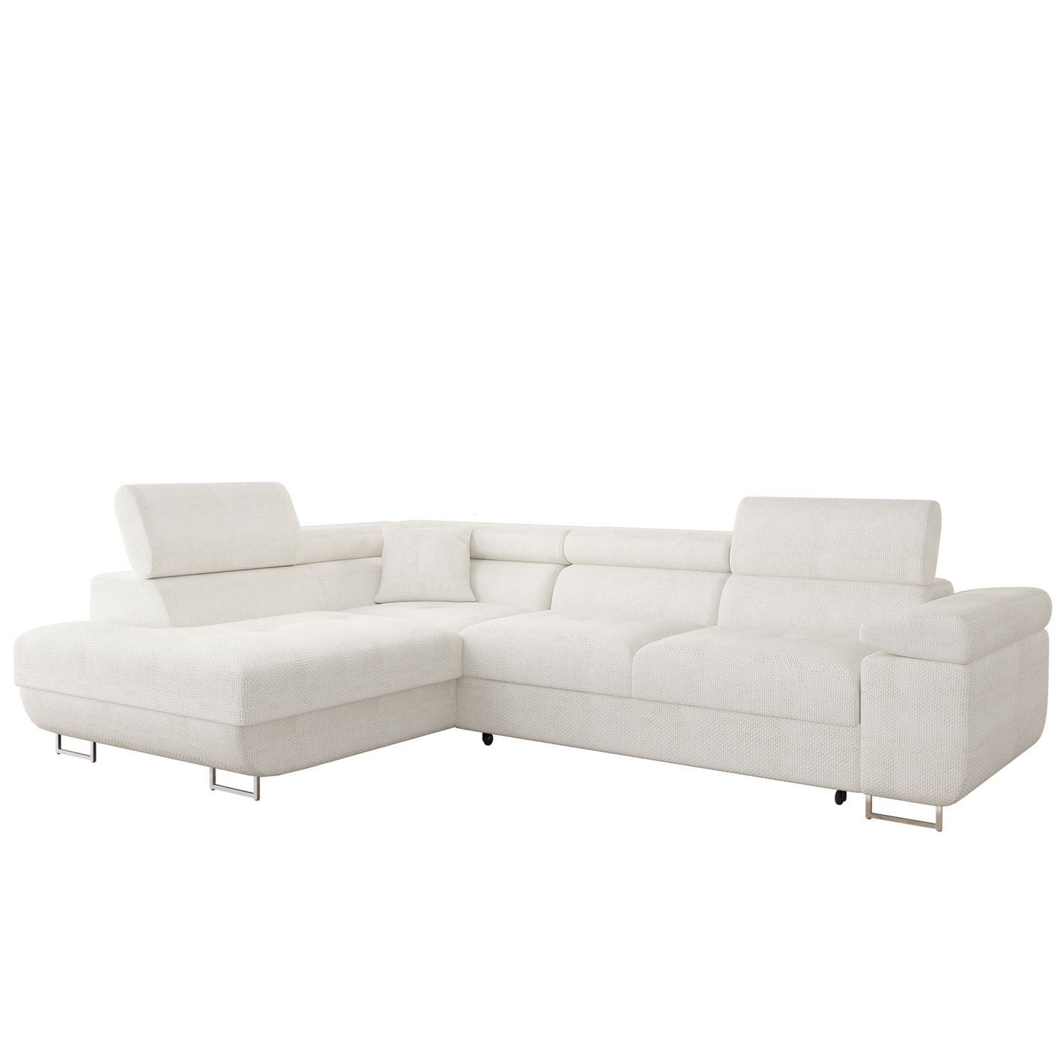 Kulmasohva TOREZIO, 4-istuttava, valkoinen (6963)