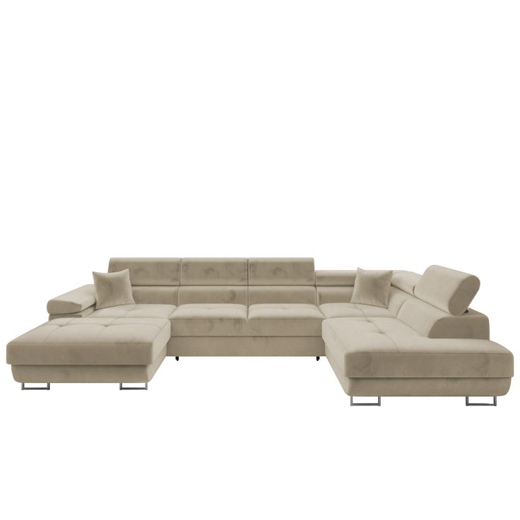 Kulmasohva TOREZIO BIS, 6-istuttava, beige (8115)