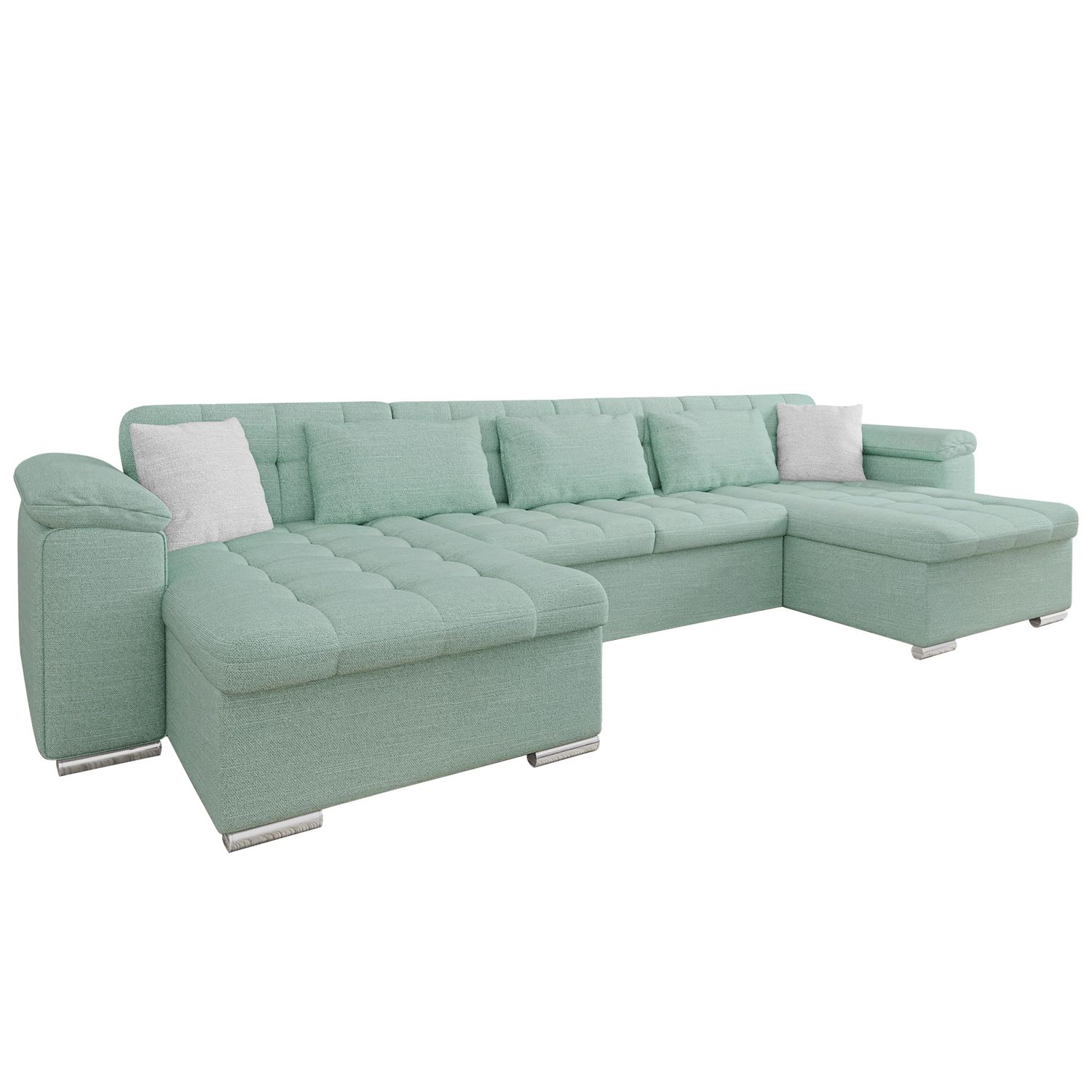 U-sohva WICENZA, 6-istuttava, vihreä (3154)