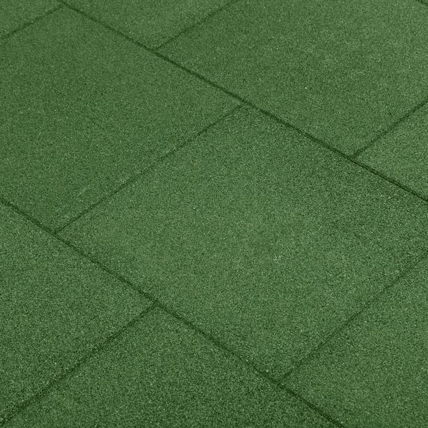 kumilaattat 6 kpl kumi 50x50x3 cm vihreä
