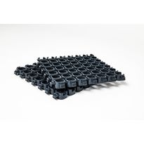 Tuulikaappimatto Plastec CUBE 20x20 cm, 16 mm, 100 % kierrätys-PVC, antrasiitti