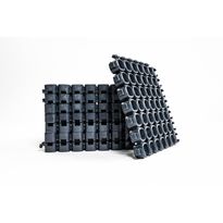 Tuulikaappimatto Plastec CUBE 20x20 cm, 20 mm, 100 % kierrätys-PVC, antrasiitti