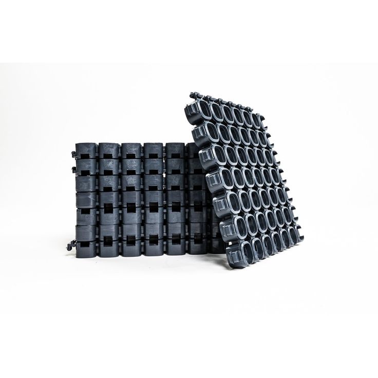 Tuulikaappimatto Plastec CUBE 20x20 cm, 20 mm, 100 % kierrätys-PVC, antrasiitti
