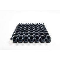 Tuulikaappimatto Plastec CUBE 20x20 cm, 24 mm, 100 % kierrätys-PVC, antrasiitti