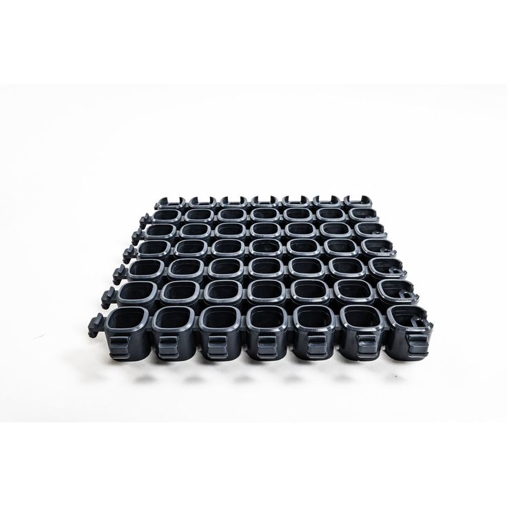 Tuulikaappimatto Plastec CUBE 20x20 cm, 24 mm, 100 % kierrätys-PVC, antrasiitti