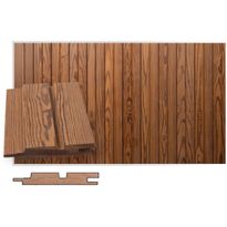 Rimapaneeli/saunapaneeli Maler STS-3, 13x88x3000mm, lämpökäsitelty mänty, tumma Thermo-D, piilonaulattava