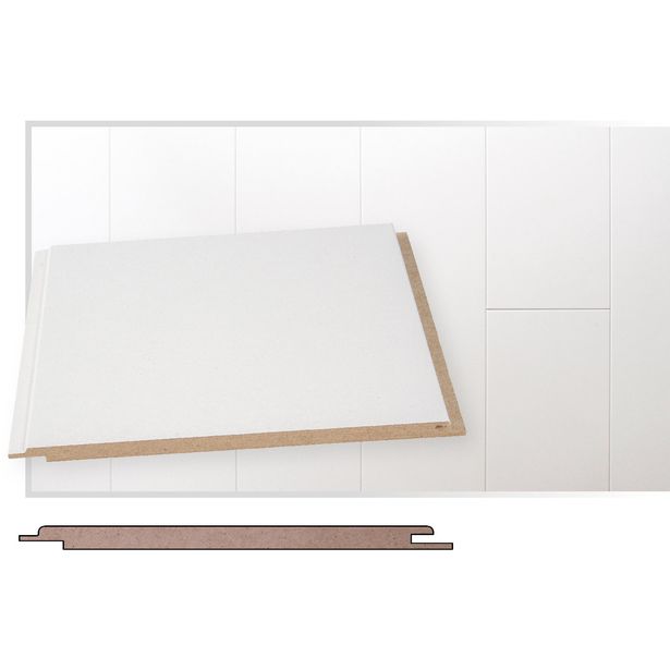 STP-0 Ympäripontattu MDF 8x185x2070 Mel Harmaanvalkoinen