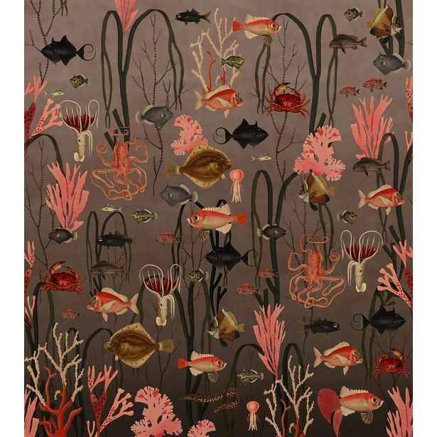 Kuvatapetti Rebel Walls Aquatic Life, Coral, non-woven, mittatilaus