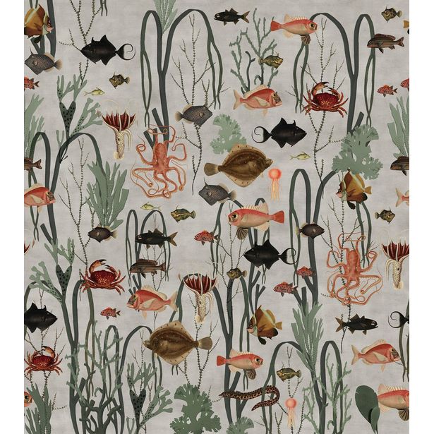 Kuvatapetti Rebel Walls Aquatic Life, non-woven, mittatilaus