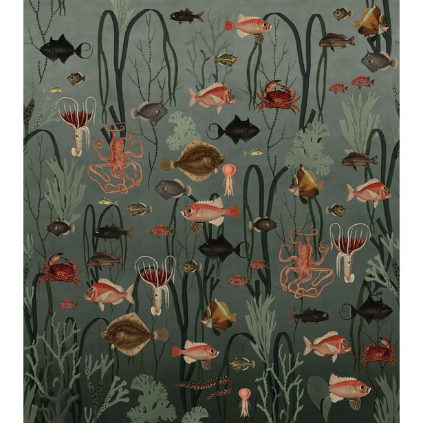 Kuvatapetti Rebel Walls Aquatic Life, Oxygen, non-woven, mittatilaus