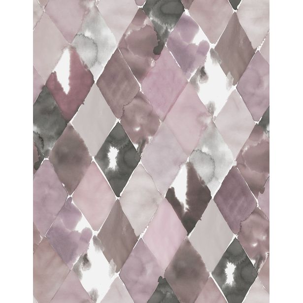 Kuvatapetti Rebel Walls Big Harlequin Plum, non-woven, mittatilaus