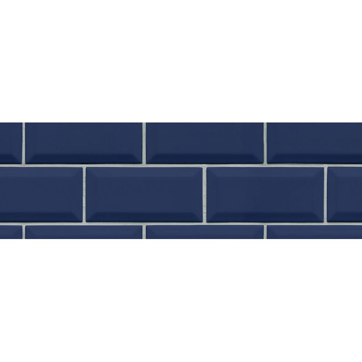 Kuvatapetti Rebel Walls Bistro Tiles Royal Blue, non-woven, mittatilaus