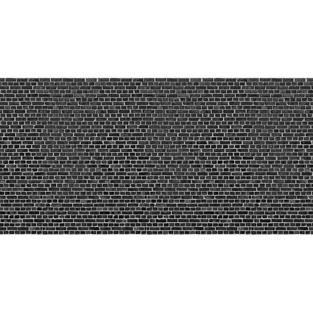 Kuvatapetti Rebel Walls Brick Wall Black, non-woven, mittatilaus