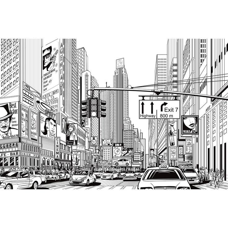Kuvatapetti Rebel Walls Cartoon City, non-woven, mittatilaus