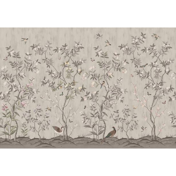 Kuvatapetti Rebel Walls Chinoiserie Chic Powder Beige, non-woven, mittatilaus