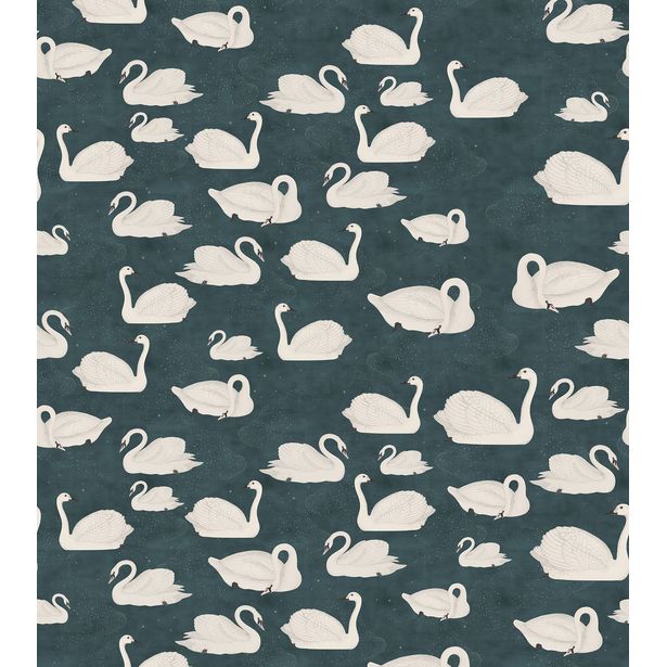 Kuvatapetti Rebel Walls Cygne, Bleu, non-woven, mittatilaus
