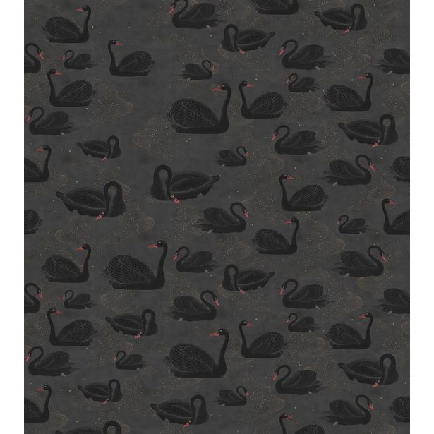 Kuvatapetti Rebel Walls Cygne, Noir, non-woven, mittatilaus