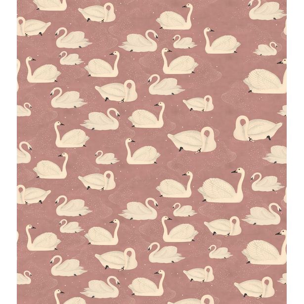 Kuvatapetti Rebel Walls Cygne, Rose, non-woven, mittatilaus