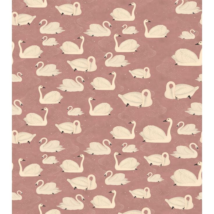 Kuvatapetti Rebel Walls Cygne, Rose, non-woven, mittatilaus