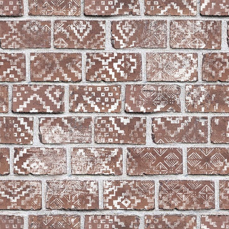 Kuvatapetti Rebel Walls Decorated Bricks Red, tiiliseinä, non-woven, mittatilaus