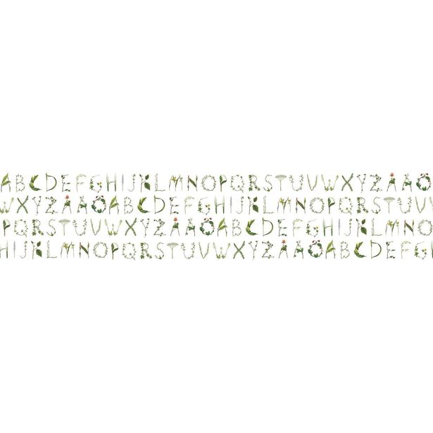 Kuvatapetti Rebel Walls Floral Alphabet, non-woven, mittatilaus