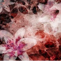 Kuvatapetti Rebel Walls Garden of Dreams Red, non-woven, mittatilaus