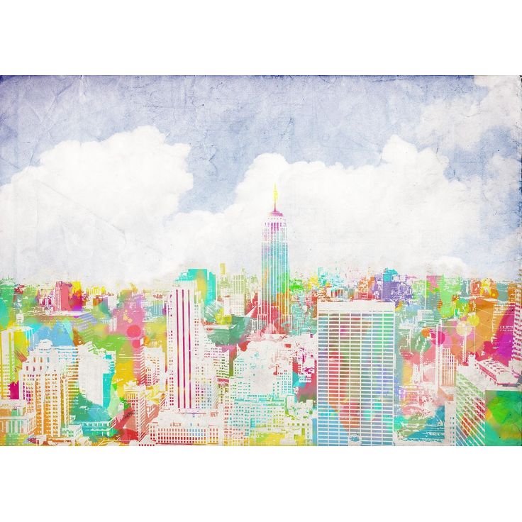 Kuvatapetti Rebel Walls Happy New York, non-woven, mittatilaus