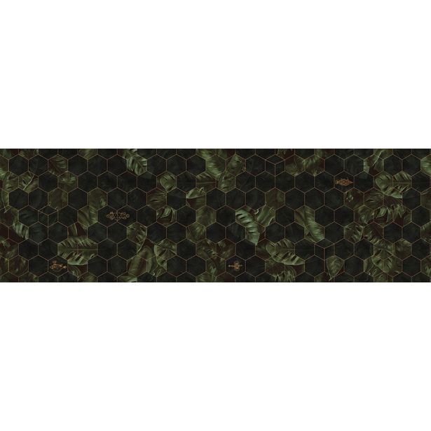 Kuvatapetti Rebel Walls Hexagon Leaves, non-woven, mittatilaus