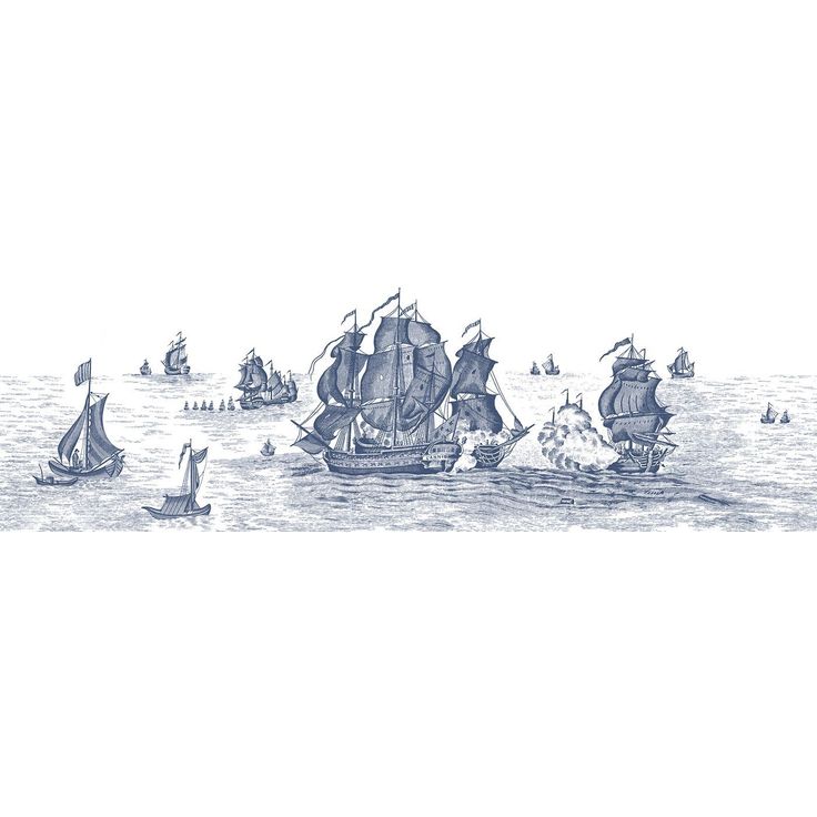 Kuvatapetti Rebel Walls High Seas Henderson Blue, non-woven, mittatilaus