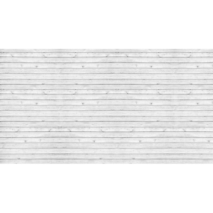 Kuvatapetti Rebel Walls Horizontal Boards White, non-woven, mittatilaus