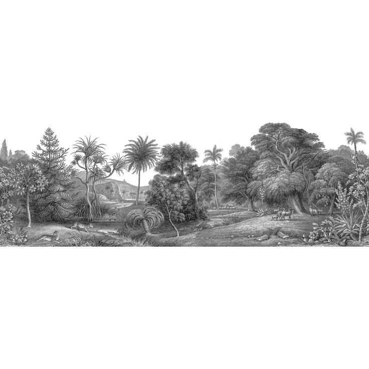 Metsätapetti Rebel Walls Jungle Land, non-woven, mittatilaus