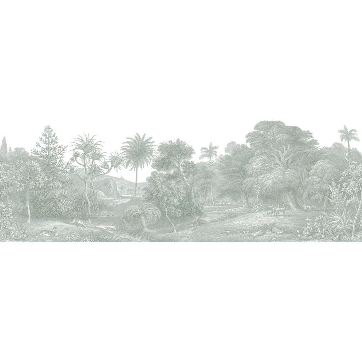 Metsätapetti Rebel Walls Jungle Land Verdant, non-woven, mittatilaus