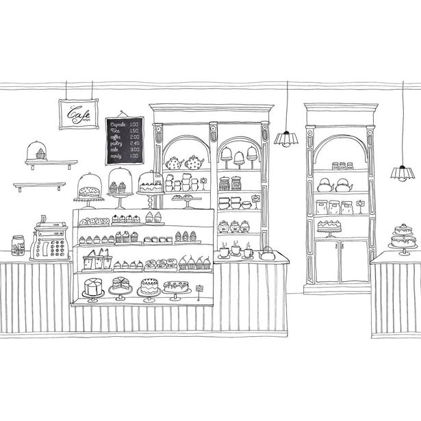 Kuvatapetti Rebel Walls Le Petit Patisserie, non-woven, mittatilaus