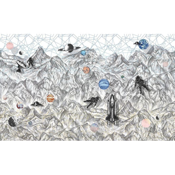 Kuvatapetti Rebel Walls Moon Rock, non-woven, mittatilaus