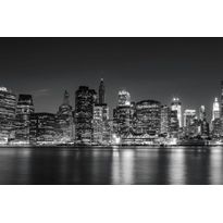 Maisematapetti Rebel Walls New York at Night, non-woven, mittatilaus