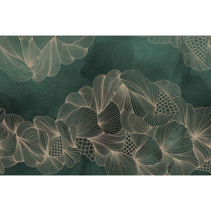 Kuvatapetti Rebel Walls Opulence Jade, non-woven, mittatilaus