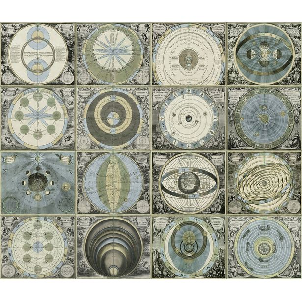 Kuvatapetti Rebel Walls Solar System Evening, non-woven, mittatilaus