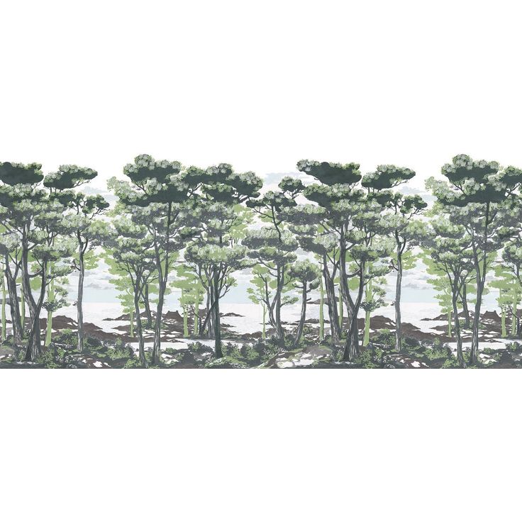 Metsätapetti Rebel Walls The Enchanted Forest Daylight, non-woven, mittatilaus