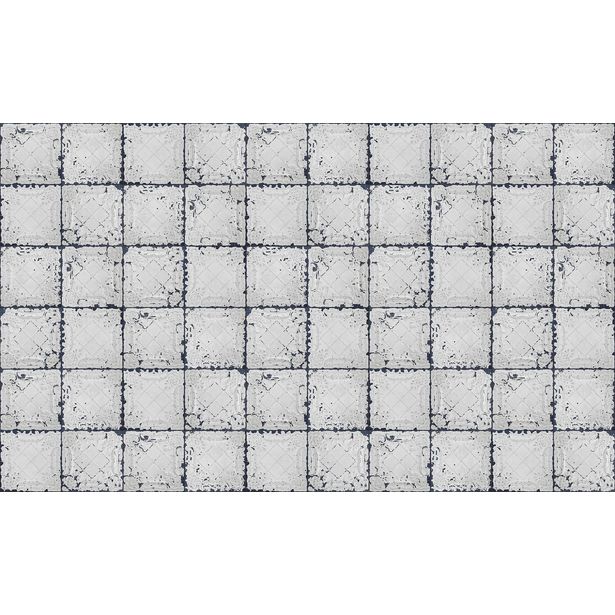 Kuvatapetti Rebel Walls Tin Plates Nebraska White, non-woven, mittatilaus