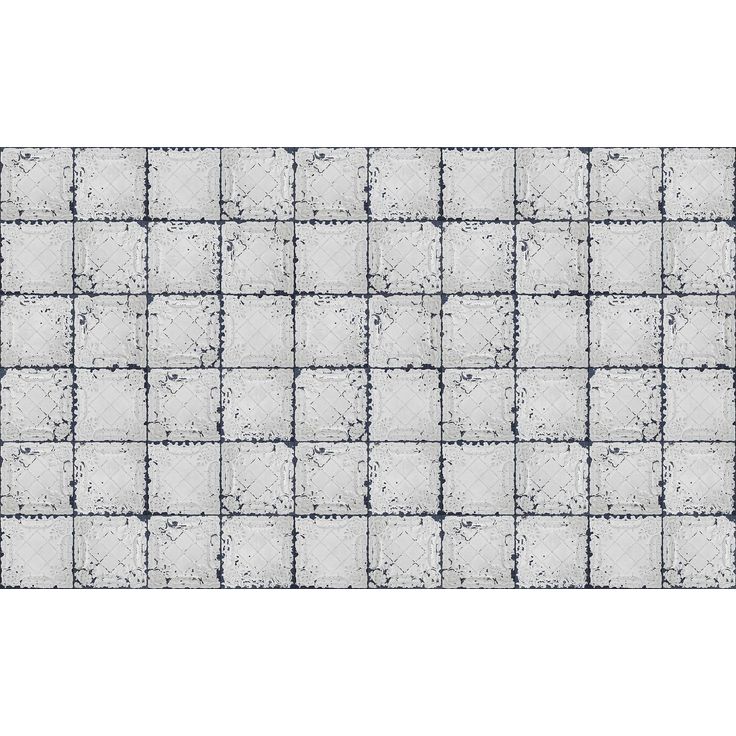 Kuvatapetti Rebel Walls Tin Plates Nebraska White, non-woven, mittatilaus