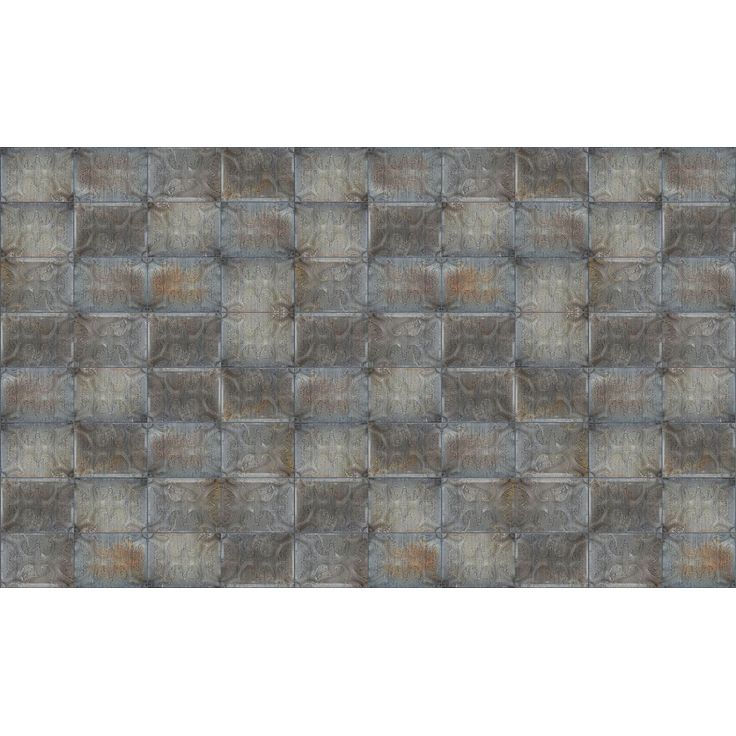Kuvatapetti Rebel Walls Tin Plates Ontario Black, non-woven, mittatilaus