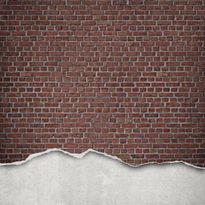 Kuvatapetti Rebel Walls Well-Worn Brick Wall Red, non-woven, mittatilaus